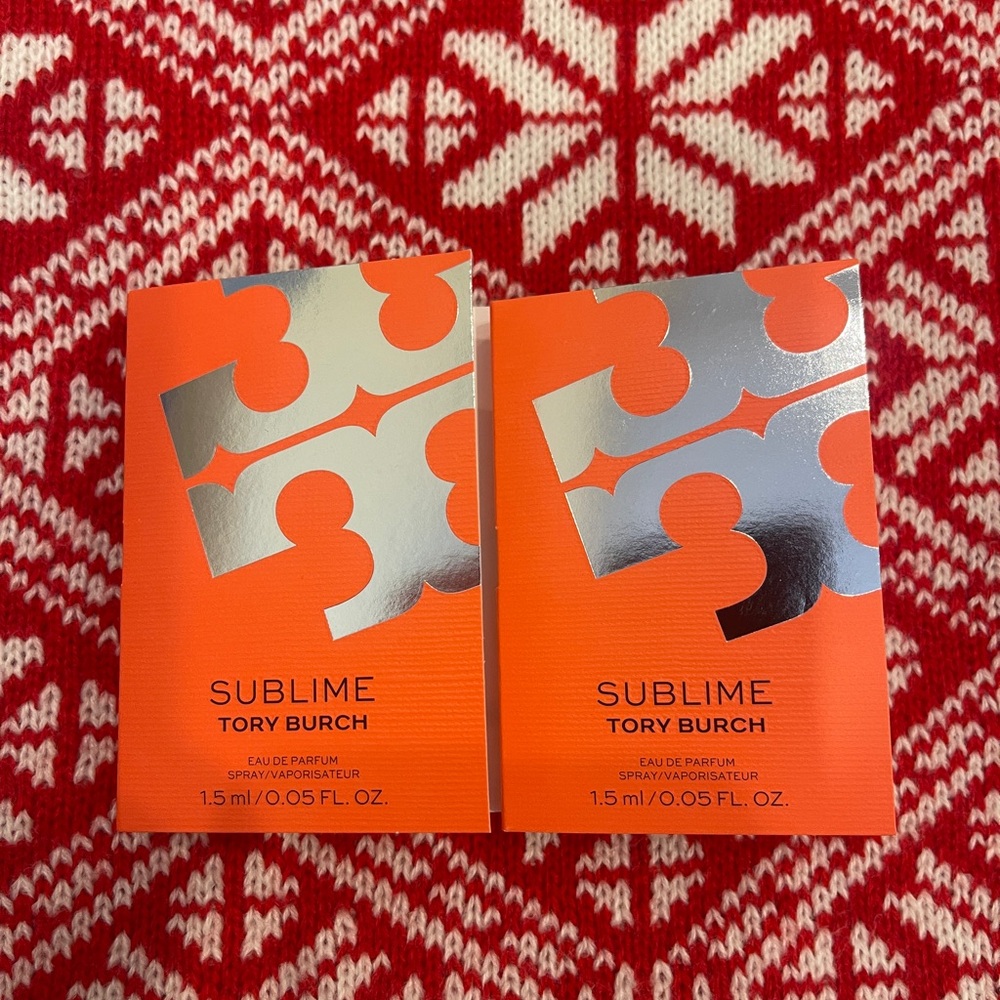 Tory Burch Sublime Eau de Parfum Perfume Sample Vials x 2 NEW